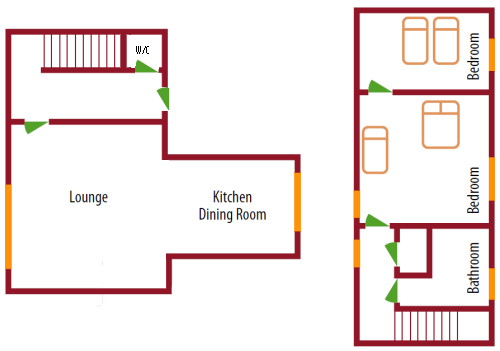 Floorplan for Farmhouse Cottage