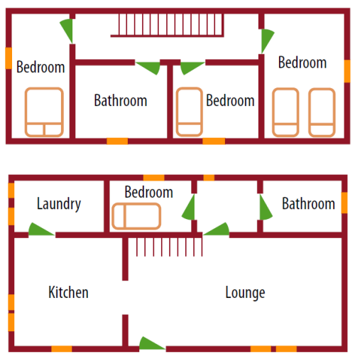 Floorplan for The Old Farmhouse