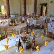 Great Hall set up for reception for 100 (120 max)