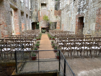 Outside Ceremony in Library area of the Ruins