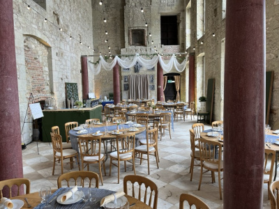  DIY Catering Reception and Home Made Bar set up in Great Hall for 70