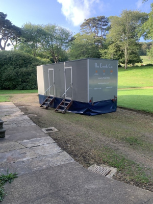 Toilet hire Eventsco also available from AMP hire , Coast andCountry And R and R Containers